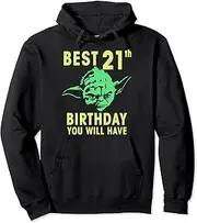 [STAR WARS] Yoda Best 21st Birthday You Will Have Stencil Pullover Hoodie