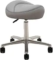 Saddle Stool Ergonomic,Swivel Rolling Stool Adjustable,Thick Padded Seat,Load 440LBS for Massage Beauty Home and Office(Color2)