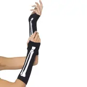 1Pair Of Gloves Fingerless Skeleton Gloves Stockings Face Mask Skull Halloween Women Fancy Dress Costume AU