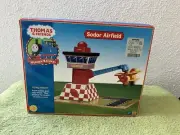 Thomas & Friends Sodor Airfield #99347 Wooden Railway Learning Curve Open Box
