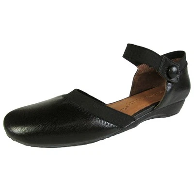 Gentle Souls Womens ISO Jane 2 LE Ankle-Strap Flat Shoe, Black, US 4