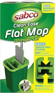 Sabco Clean Ease Flat Mop Wringer Set, Green