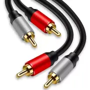 3FT 2 RCA Male to 2 RCA Male Cable Stereo Audio Cable for Home Theater HDTV