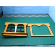 1:12 Scale Dollhouse Miniatures DIY Window Frame Windows Furniture Accessory