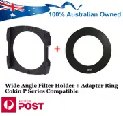 Wide Angle Filter Holder + Adapter Ring 49 52 55 58 67 72 77 82 Cokin P series