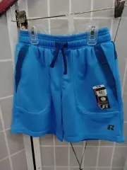 Russell Dri Power 360 Boys Core Printed Shorts S 6-7 Blue BRAND NEW