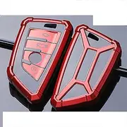 FLJKCT Soft TPU Car Remote Key Case Cover Bag Holder Shell Car Accessories,for BMW X1 X2 X3 X5 X6 2 5 6 7 Series