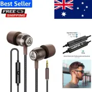 Tangle-Free Earbuds with Volume Control and Microphone - Universal Fit for All