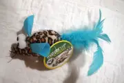 NWT MULTIPET CAT TOY SAFARI FEATHER MICE