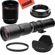 500mm/1000mm Lens for Nikon D850 D810 D750 D7500 D5600 D5500 D5300 D3400 D3300