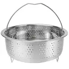 Metal Steamer Insert Steaming Rack with Handle Stainless Steel Steamer Basket...