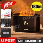 3D Ultrasonic Aroma Air Humidifier Flame Light Purifier Essential Oil Diffuser