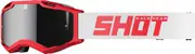 Shot Iris 2.0 Solid Motocross Goggles, white-red for Men One Size White Red