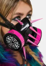 [Funk Plus] Tall Pink Spiked Gas Mask