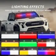 192LED Strobe Light Bar Emergency Hazard Warning Safety Flash Windshield Light