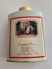 7 oz. Tin of Yardley English Rose Perfumed Talc Used