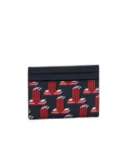 3D Initials logo-print cardholder One size Black