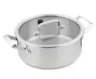 MasterChef stainless cookware casserole pan with glass lid, 24cm 4.2L Brand NEW