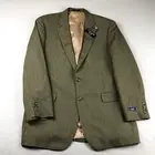Chaps Blazer Mens 42 Long Brown Houndstooth Wool Button Up Jacket NWT