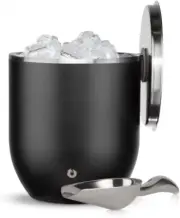 Plus, Premium Vacuum Insulated Stainless Steel Ice Bucket with Lid/Scoop,Home Ba