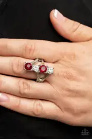 Paparazzi: Duplicating Dazzle - Red Ring