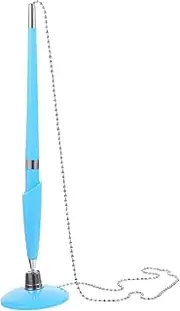 CAXUSD 2pcs Counter Pen with Pen Chain Multi-function Writing Pen Counter Ballpoint Pens Delicate Business Pen Security Pens for Check Writing Desk Fixed Pen Hotel Signature Pen Mini Set