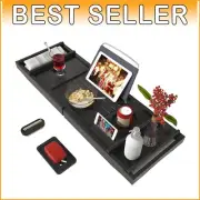Modern Bamboo Bath Tray - Adjustable Organizer for Drinks & Bath Essentials