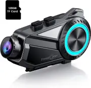 2K Bluetooth Intercom Headset Camera Recoding with 128G for Motorcycle ATV UTV