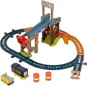 [THOMAS & FRIENDS] Motorized Toy Train Set Diesel’s Lift & Load Construction with Track & Cargo for Preschool Kids Ages 3+ Years