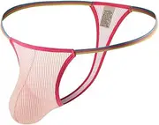 [Sunaei] Jockstrap Underwear Men Thongs Low Waist See Through G-Strings Couple Sexy Bikini Thongs Sexy Sissy Lingerie Panties