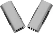 LALAFINA 2pcs Adapter USB C Female to Female Coupler Fast Charging Data Transfer Durable Connector for Laptop Tablet Mobile Phone