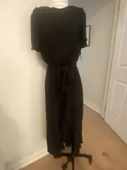 Tussah Celia Black Midi Dress Size 8 New With Tags RRP $159