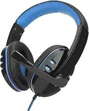 BRIGHTFUFU LED Gaming Headset with Microphone Subwoofer Sound Cable Multi Functional Design for Unique Shape and Cool Decoration for Gamers