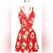 Trashy Diva Minda Romper in Polka Dot Palms Size 12 VINTAGE DESIGNER NWT RETRO