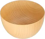 Wooden Bowl Round Kitchen Utensils Food Container Light Color Simple for Nuts Appetizers Fruit Snacks (Medium)
