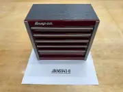 Snap-on Tools NEW DEEP CRANBERRY Desktop Five-Drawer Micro Roll Cab KMC922APL