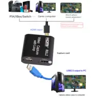 HDMI To USB Video Capture Card TV Loop Game Record Youtube Live Streaming Device