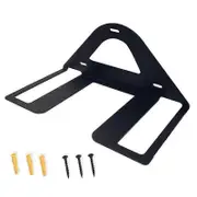Table Tennis Paddle Holder, Pings Pong Ball Holder - Table Tennis Racket Display Stand with Ball Holder Shelf Black