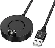 [AGVEE] 5ft Aluminium Ultra Thin Charger Dock Charging Station Compatible with Garmin Watches Vivoactive 3 4, Fenix 7 6 5, Forerunner, Instinct, Venu, Tactix, D2, Quatix, Black