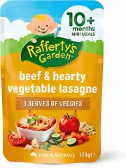 Rafferty'S Garden Beef & Hearty Vegetable Lasagne Lumpy Baby Food for 10+ Mon...