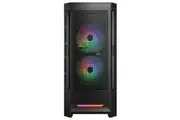 Cougar AIRFACE RGB Tempered Glass Midi Tower ATX Case - Black [CGR-5ZD1B-AIR-RGB]