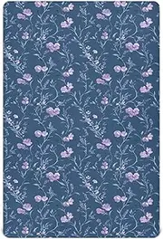 Crib Fitted Sheet for Baby Boys or Girls Soft Baby Play Yard Sheet for Cribs and Toddler Beds 39x27in Flowers Lavender Callistephus Freesia