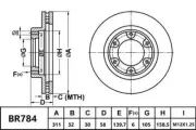 Bendix Ultimate 4WD Front Brake Rotor for Toyota Landcruiser HDJ80 4.2L 1HD-T Di (for: Toyota)