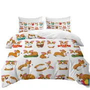 Cute and Funny Poses Dog Puppy Quilt Cover