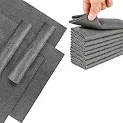 8 Pack Reusable Microfiber Cleaning Cloths - Lint Free, Thickened, Gray - Ideal for Windows, Mirrors, Glass, Cars - Eco-Friendly Cleaning Rags