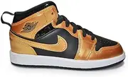 [Nike] Jordan Little Kid's 1 Mid Black/Metallic Gold-White (DR6968 071), Dark Concord/Taxi-white-black, 3 Little Kid