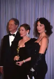 Don Ameche Dianne Wiest Anjelica Huston attends the Academy Awards- Old Photo