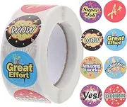 1 Roll Reward Scratch and Sniff Stickers for Teachers and Students - Encouraging Vinyl Kids Reward Sticker - Teacher Supplies for Cell Phone, Paper, Child