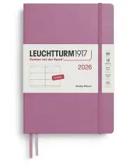 [LEUCHTTURM1917] Weekly Planner Medium A5 2026 in Dusty Rose