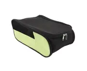 Dustproof Breathable Golf Shoe Bag Portable Golf Shoe Storage Bag for Travel Men Women Black Green